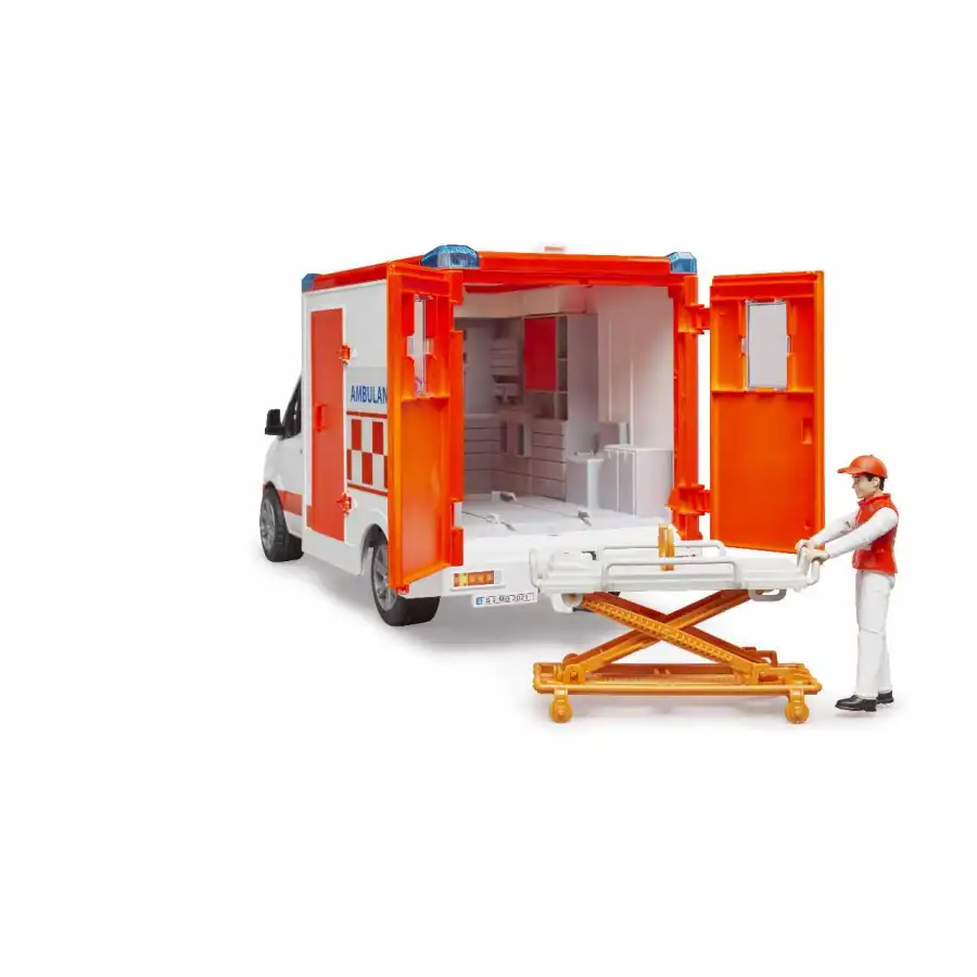 Bruder Ambulanza Sprint con Autista 02676