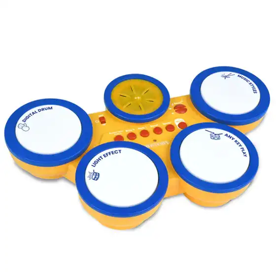 Bontempi Batteria Digitale con 4 Pads e Effetti di Luce - Hero Light