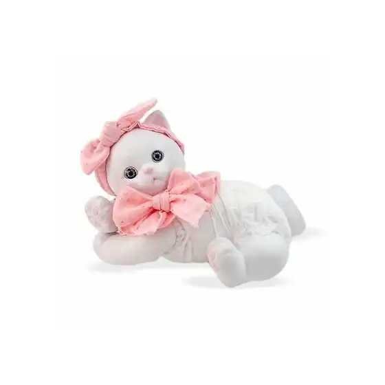 Peluche Berjuan Anireal - Gatto Bianco 35 cm