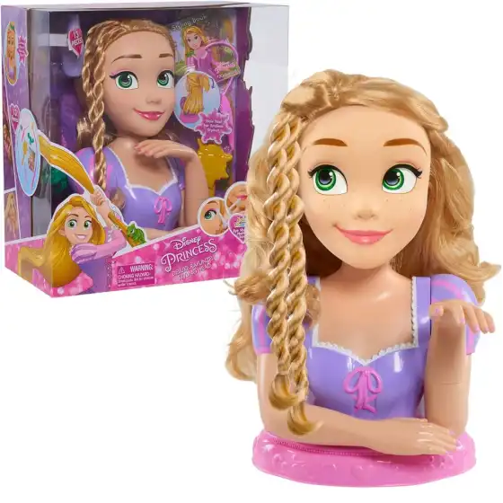 Disney Princess - Testa da pettinare Rapunzel Deluxe Styling Head