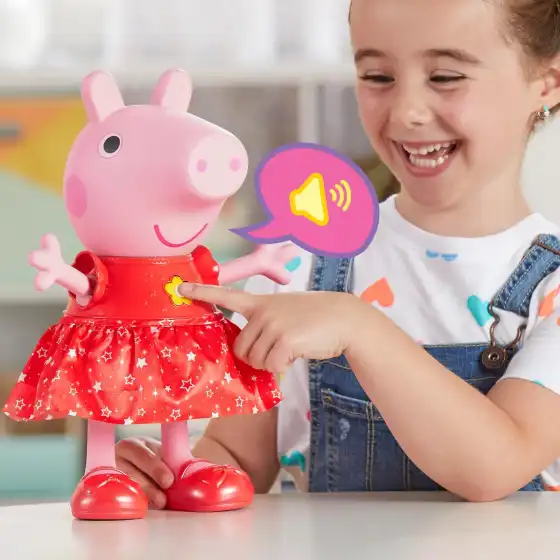 Peppa Pig,  bambola di Peppa festa tra le pozzanghere fangose