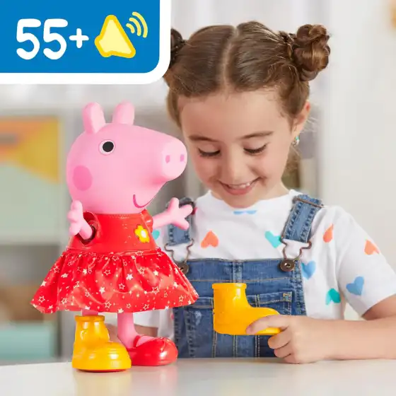 Peppa Pig,  bambola di Peppa festa tra le pozzanghere fangose
