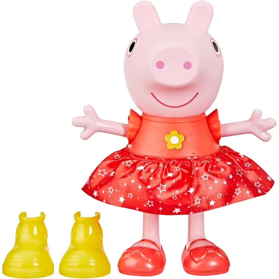 Peppa Pig,  bambola di Peppa festa tra le pozzanghere fangose