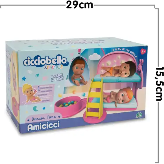Amicicci Cicciobello - Dream Time, letto a castello