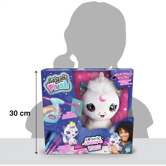 Airbrush Plush Cosmic Unicorn