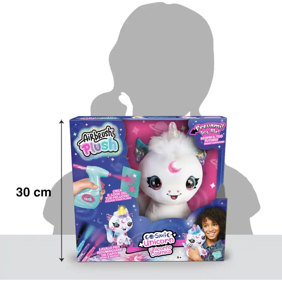 Airbrush Plush Cosmic Unicorn