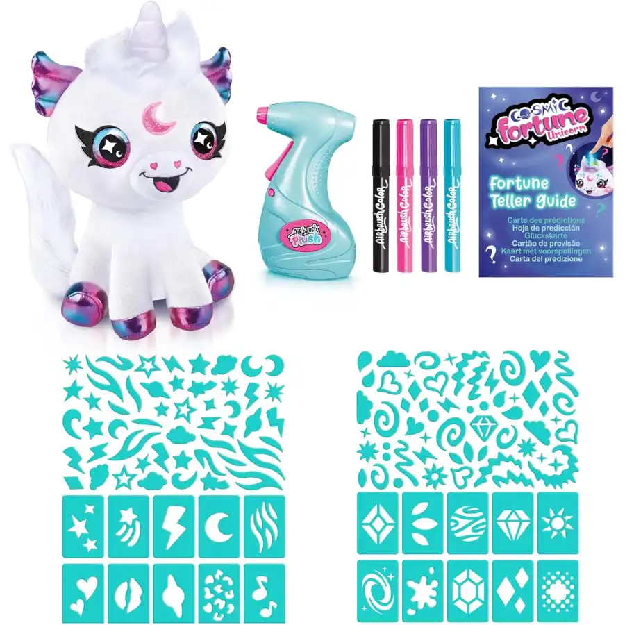 Airbrush Plush Cosmic Unicorn