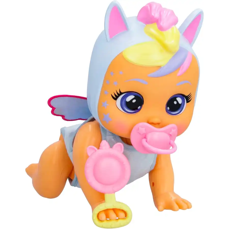 Cry Babies Crawling Jenna - Bambola Interattiva Jenna Gattona Davvero