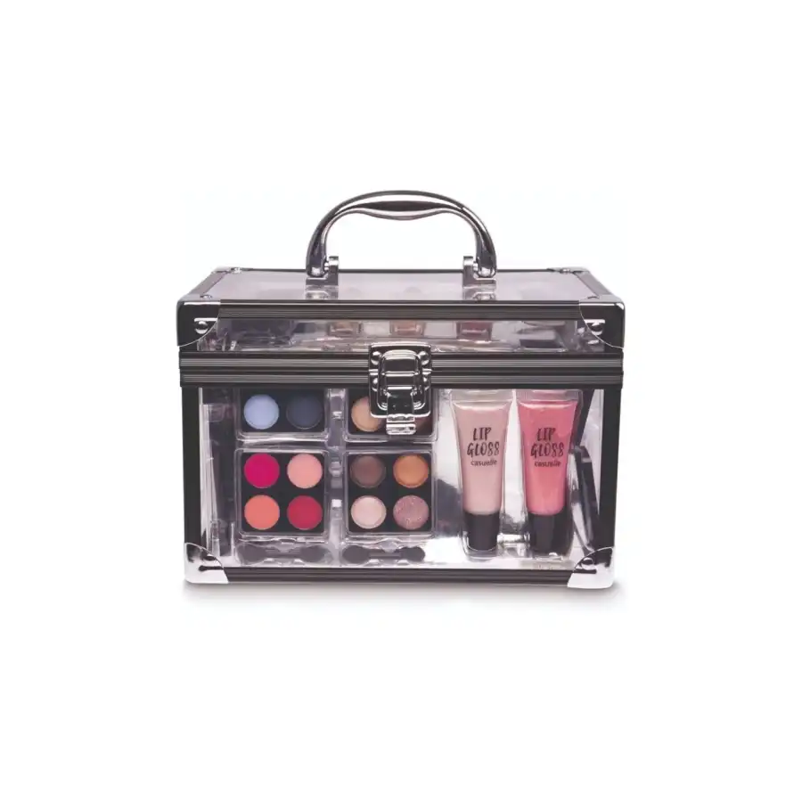 Kit Valigetta Trucco BEAUTY CASE in Plexiglass Trasparente
