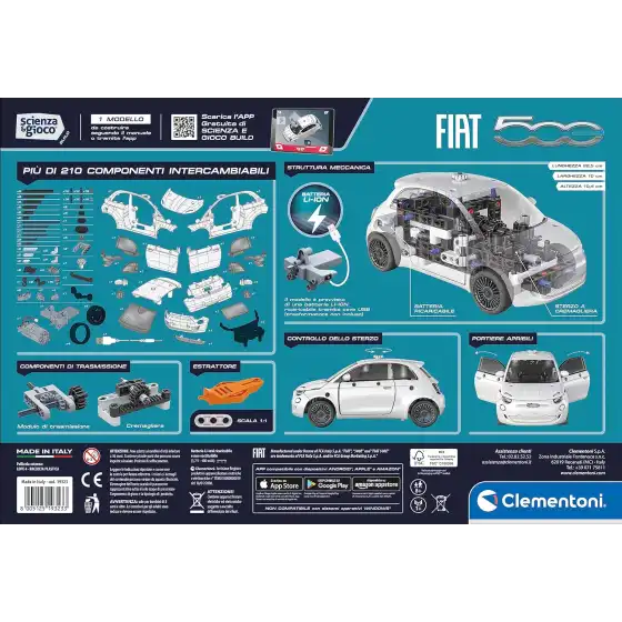 Fiat 500 Elettrica - Clementoni Scienza & Gioco Build 19323