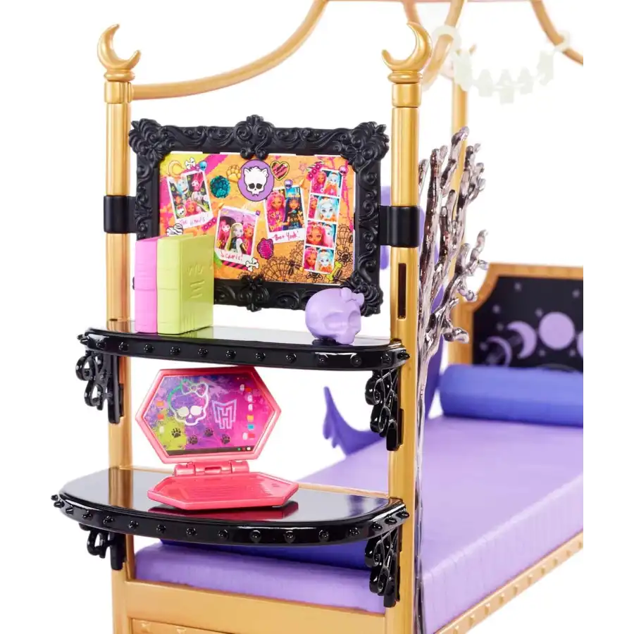 Monster High - Playset camera da letto di Clawdeen wolf