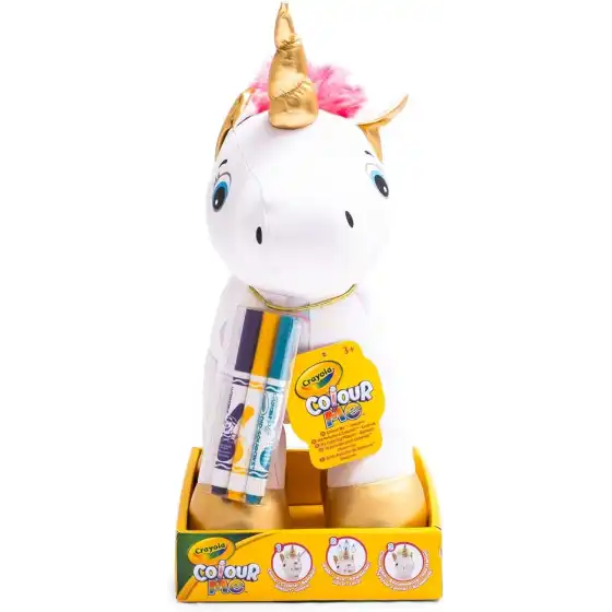 CRAYOLA Colour Me Plush, Unicorno Peluche Colorabile