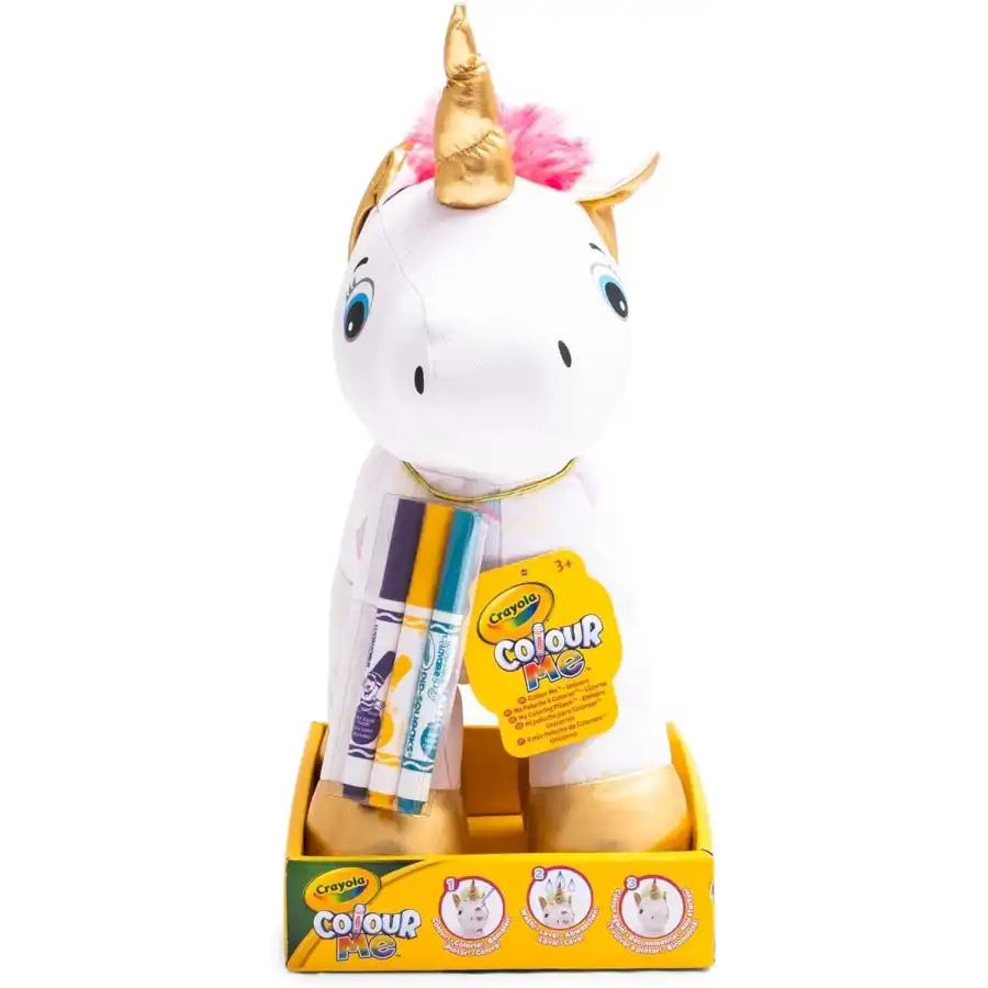 CRAYOLA Colour Me Plush, Unicorno Peluche Colorabile
