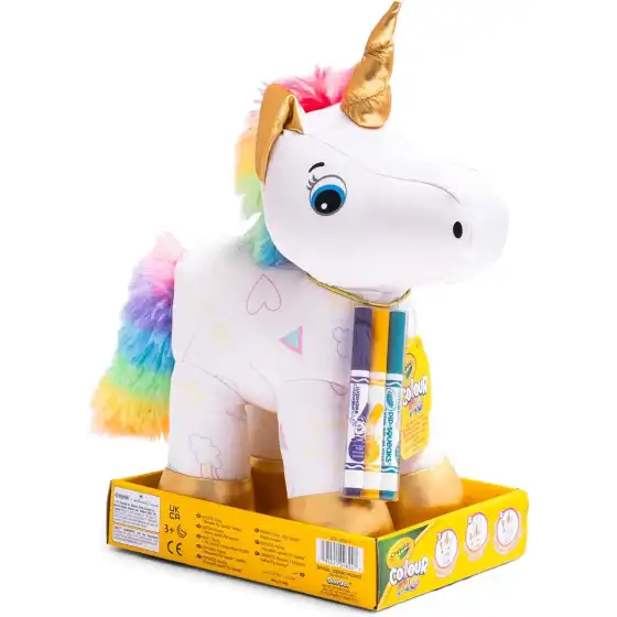 CRAYOLA Colour Me Plush, Unicorno Peluche Colorabile