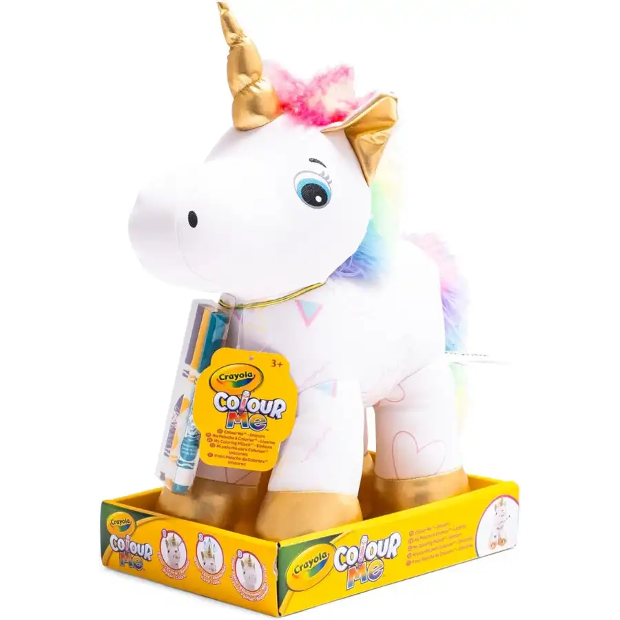 CRAYOLA Colour Me Plush, Unicorno Peluche Colorabile
