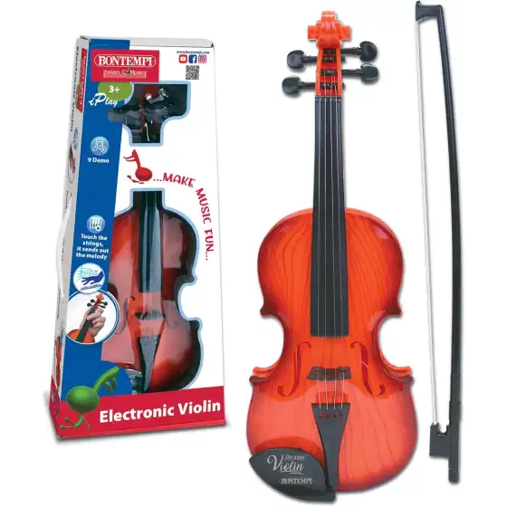Bontempi SonicViolin - Violino Elettronico per Esprimere la Tua Armonia Creativa, Arancione