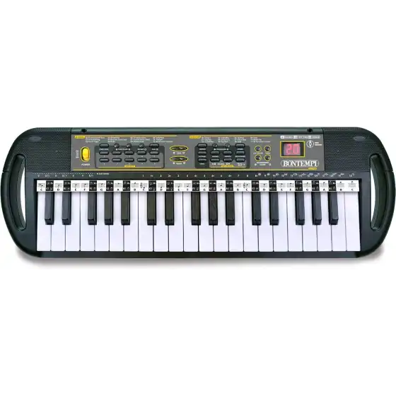 Bontempi | ProKey - Tastiera a 37 Tasti con Passo Professionale, Leggio Integrato e Opzioni di Collegamento Avanzate