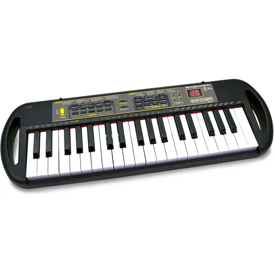Bontempi | ProKey - Tastiera a 37 Tasti con Passo Professionale, Leggio Integrato e Opzioni di Collegamento Avanzate