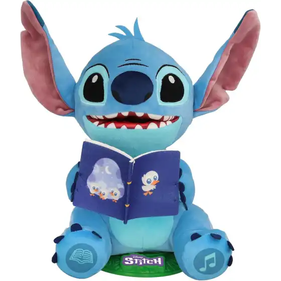 Stitch Storyteller di Lilo & Stitch, Peluche Canta Canzoni e Racconta Storie in Italiano, Spagnolo e Francese, Luce Notturna