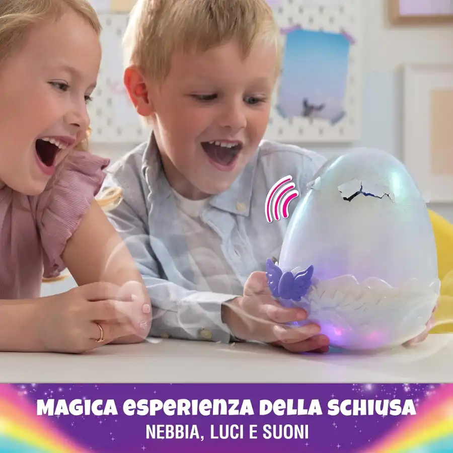 Hatchimals Alive, Uovo Mystery Hatch Draggle, Peluche Interattivo a Sorpresa con Effetti Speciali