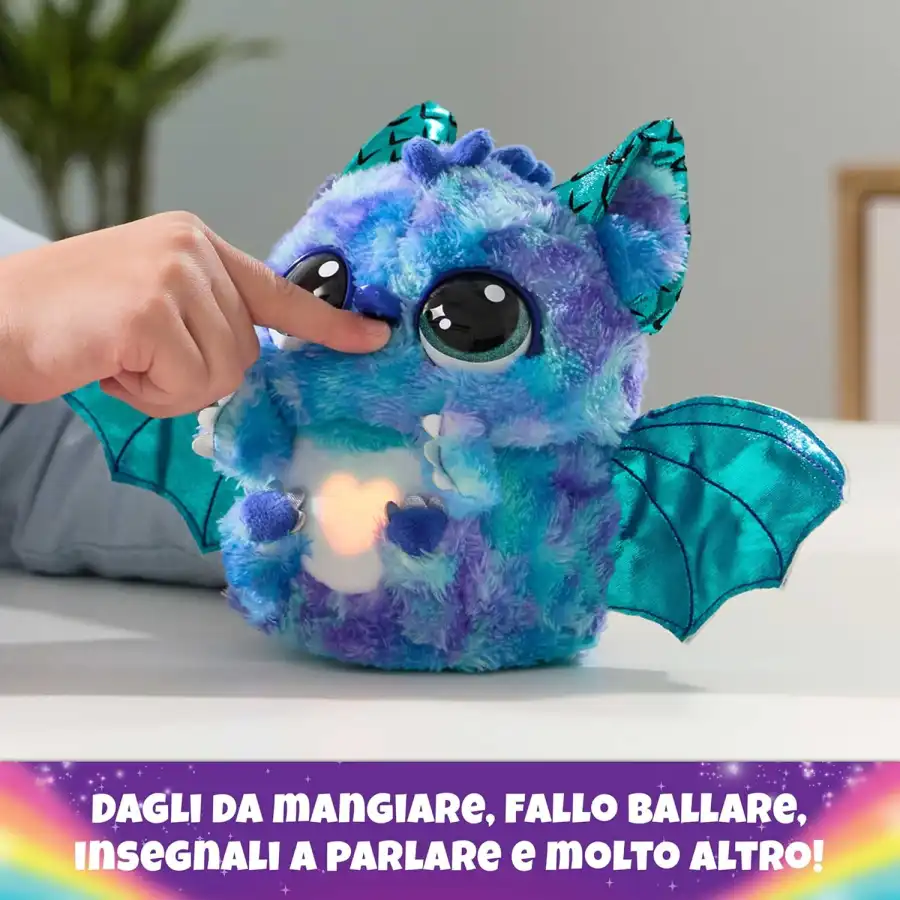 Hatchimals Alive, Uovo Mystery Hatch Draggle, Peluche Interattivo a Sorpresa con Effetti Speciali