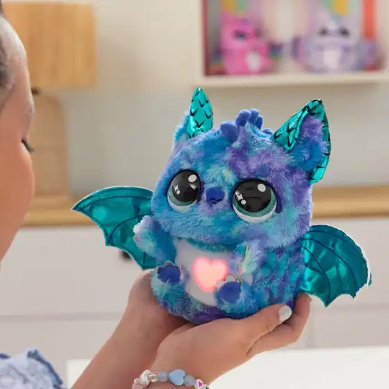 Hatchimals Alive, Uovo Mystery Hatch Draggle, Peluche Interattivo a Sorpresa con Effetti Speciali