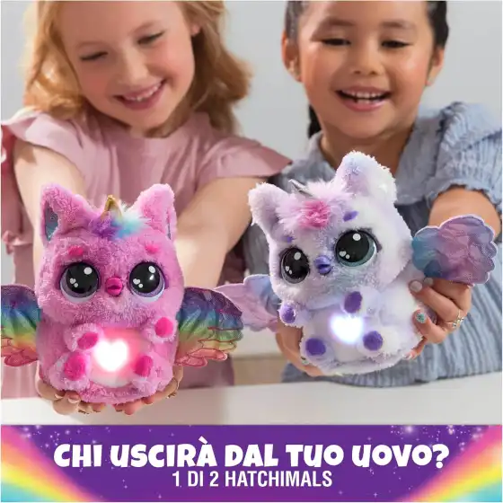 Hatchimals Alive, Uovo Mystery Hatch Pufficorn, Peluche Interattivo a Sorpresa con Effetti Speciali