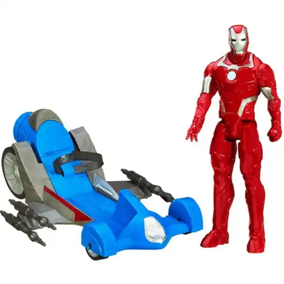 Iron Man Turbo Race - Action Figure con Lancia-Velocità