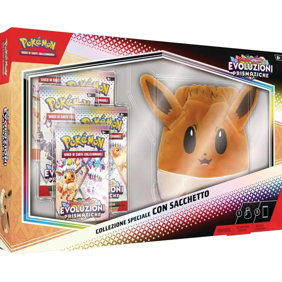 Pokémon Scarlatto & Violetto: Evoluzioni Prismatiche - Collezione Speciale con Sacchetto | Marzo 2025 |PK10104| ITA