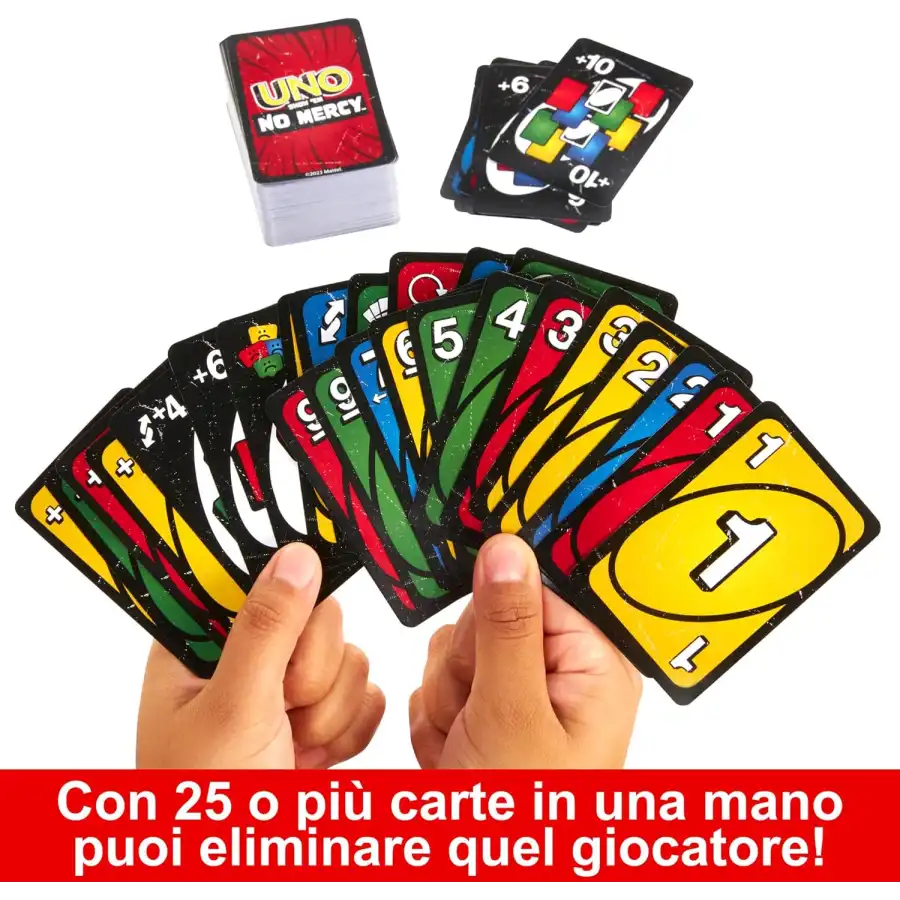 UNO No Mercy, La versione di UNO più brutale di sempre, con 56 nuove carte, HWV18