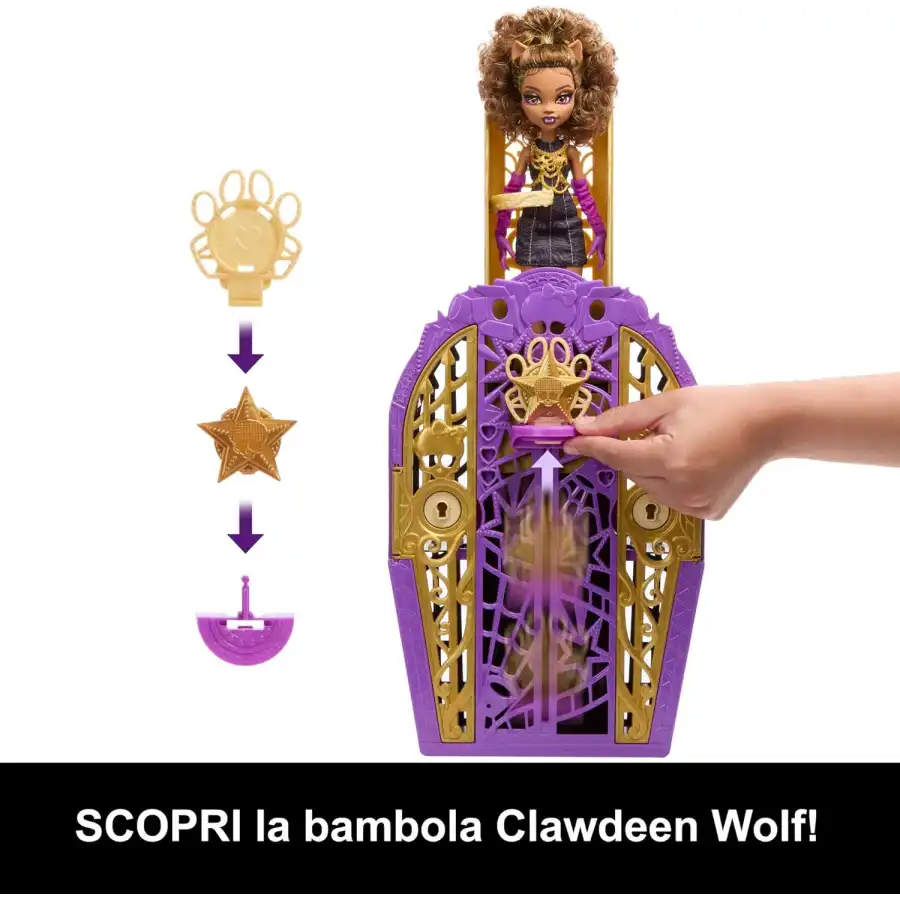 Monster High Segreti da Brivido Serie 6 - Clawdeen e I Misteri di Hauntlywood JBG80