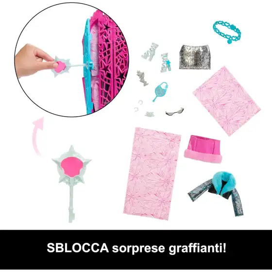 Monster High Segreti da Brivido Serie 6 - Catty Noir e I Misteri di Hauntlywood JBG82