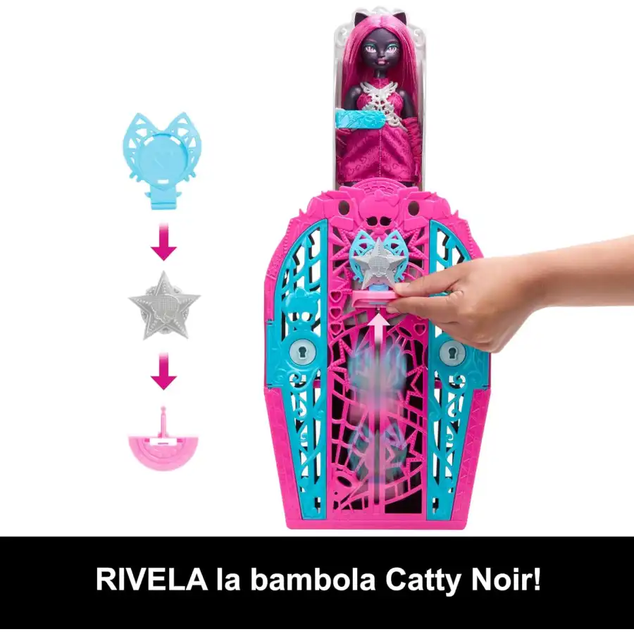 Monster High Segreti da Brivido Serie 6 - Catty Noir e I Misteri di Hauntlywood JBG82
