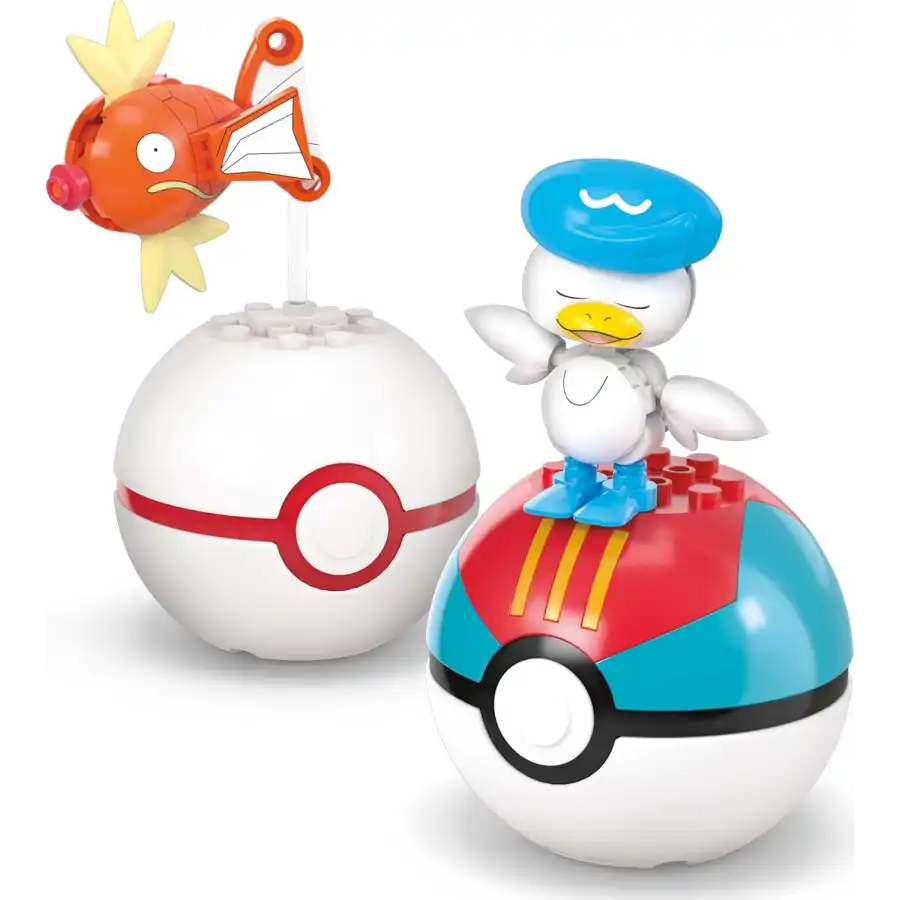 Mega Pokemon - Set 4 Pokeball di Tipo Acqua da costruire JCT42