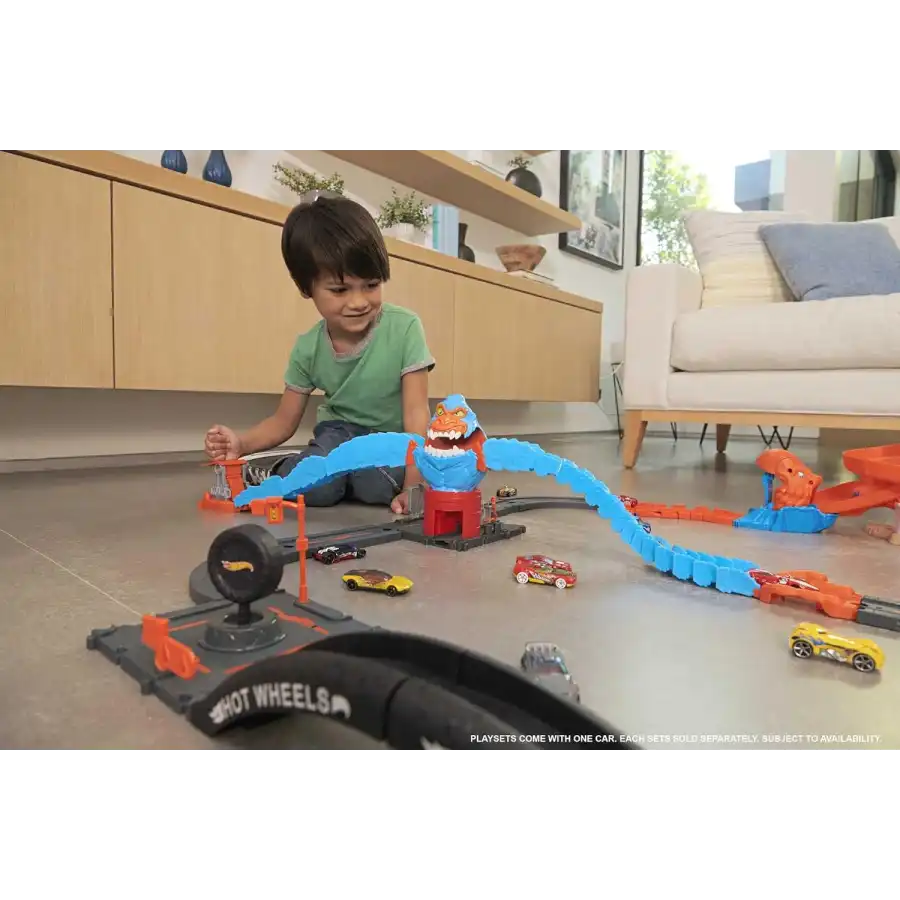 Hot Wheels - City Gorilla Attacco Distruttivo, Playset a Tema Stazione di Servizio con 1 Macchinina HDR30
