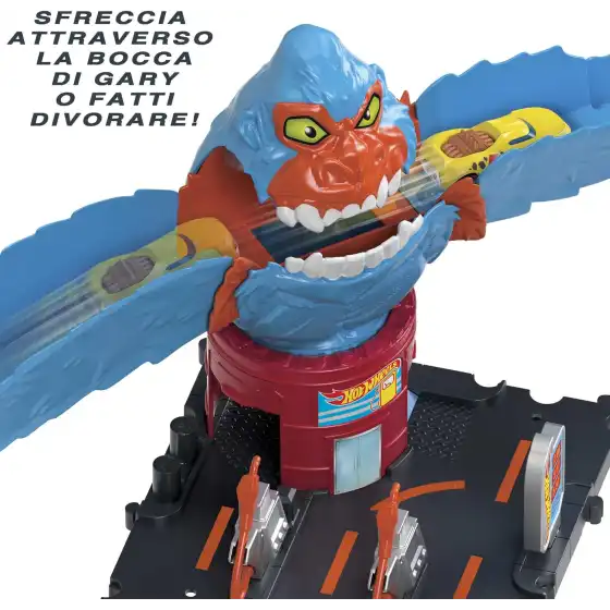 Hot Wheels - City Gorilla Attacco Distruttivo, Playset a Tema Stazione di Servizio con 1 Macchinina HDR30