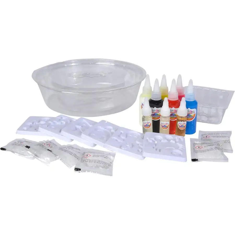 Aqua Gelz Deluxe - Set Creativo con Bottiglie di Gel Colorato, Glitter e Glow in the Dark