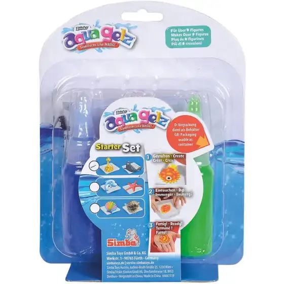 Aqua Gelz Starter Set - Set Creativo con Bottiglie di Gel Colorato