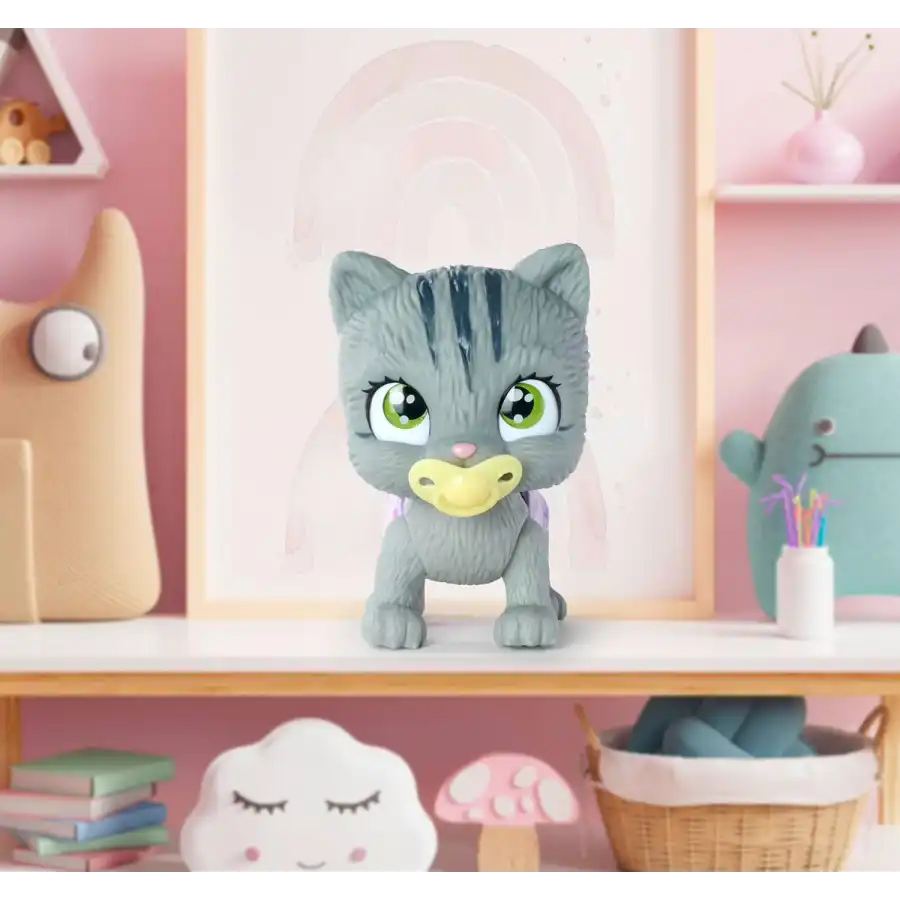 Simba - Pamper Petz Gattino Beve e Bagna con Pannolino con Zampina Gender Reveal