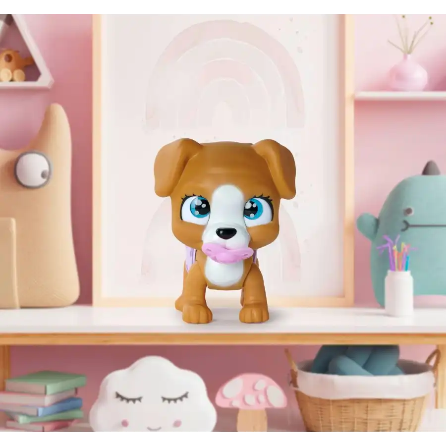 Simba - Pamper Petz Cagnolino Beve e Bagna con Pannolino con Zampina Gender Reveal