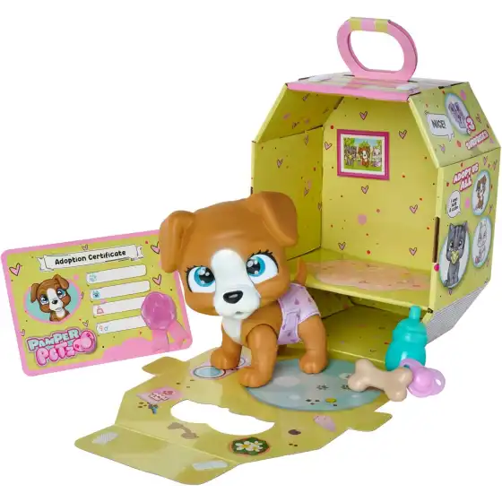 Simba - Pamper Petz Cagnolino Beve e Bagna con Pannolino con Zampina Gender Reveal