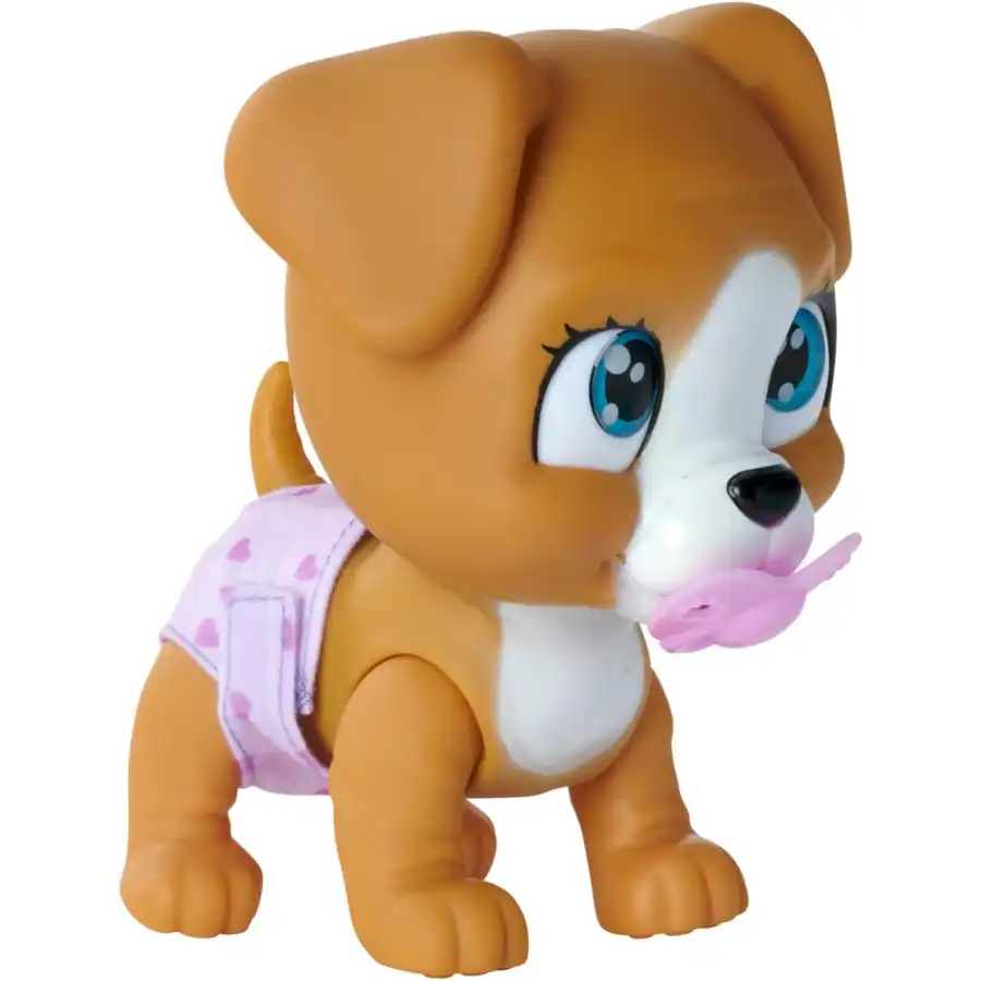 Simba - Pamper Petz Cagnolino Beve e Bagna con Pannolino con Zampina Gender Reveal