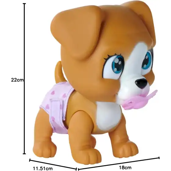 Simba - Pamper Petz Cagnolino Beve e Bagna con Pannolino con Zampina Gender Reveal