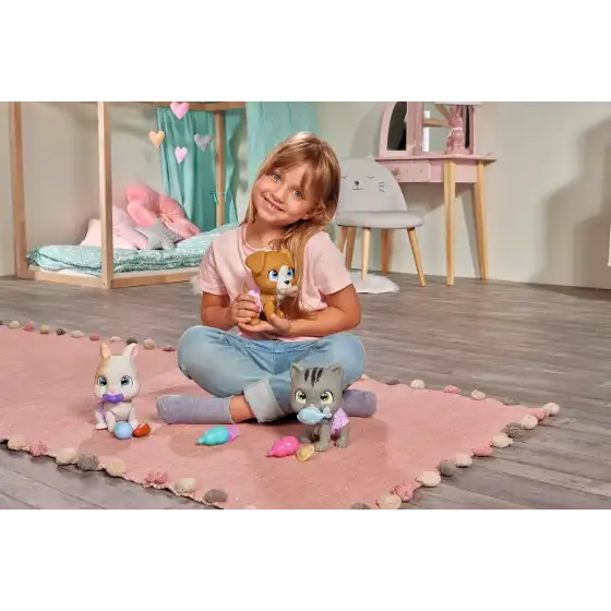 Simba - Pamper Petz Cagnolino Beve e Bagna con Pannolino con Zampina Gender Reveal