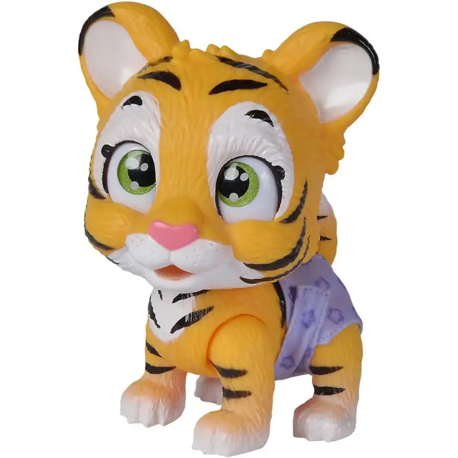 Simba - Pamper Petz Tigre Beve e Bagna con Pannolino con Zampina Gender Reveal
