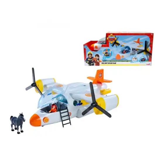 Sam il Pompiere - Aereo Fiamma Scattante 42 cm con Personaggi inclusi