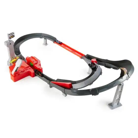 Hot Wheels JDY15 - Pista Racing Formula 1 Circuito Sprint con 3 Macchinine Die Cast 1:64