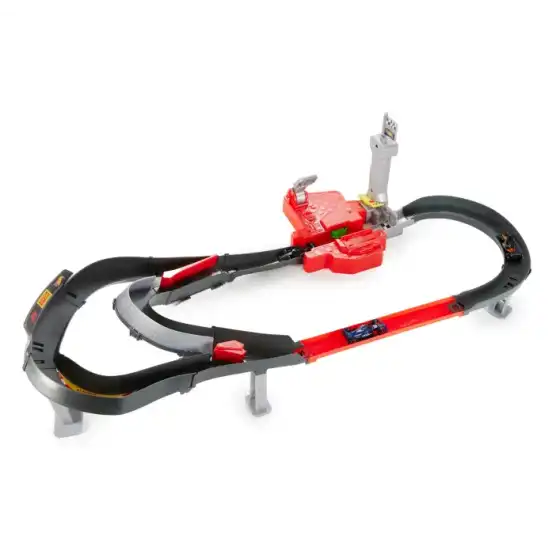 Hot Wheels JDY15 - Pista Racing Formula 1 Circuito Sprint con 3 Macchinine Die Cast 1:64