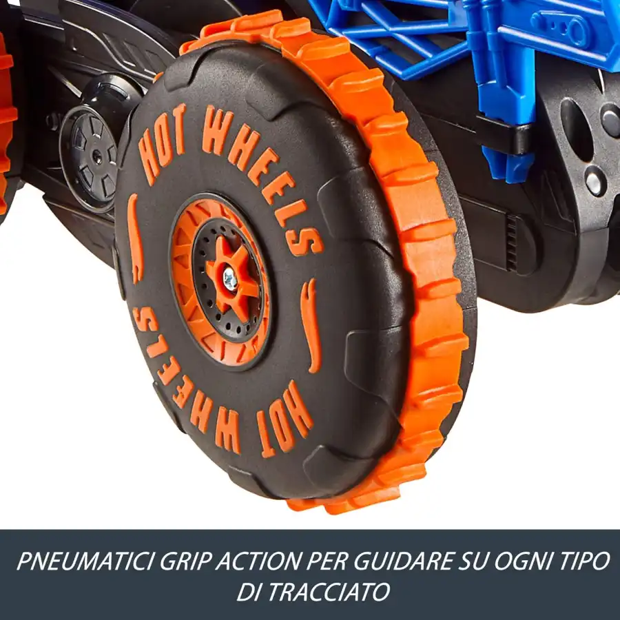 Hot Wheels JFR39 - Tiger Shark Super Scalatore RC, Veicolo Radiocomandato Monster Truck