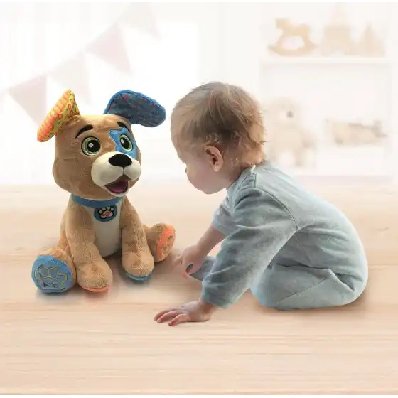 Clementoni 17583 - Timmy Parla Gioca Canta, Peluche interattivo